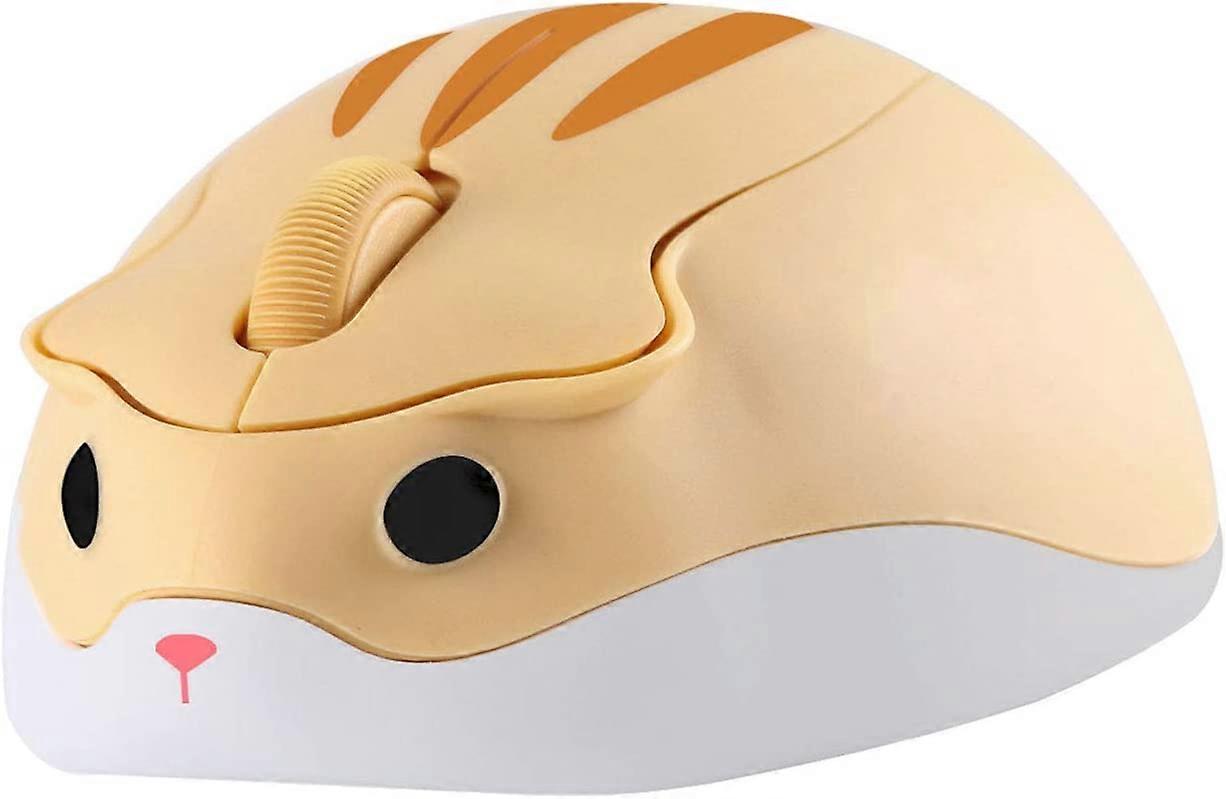 Hamster shape wireless mute mouse