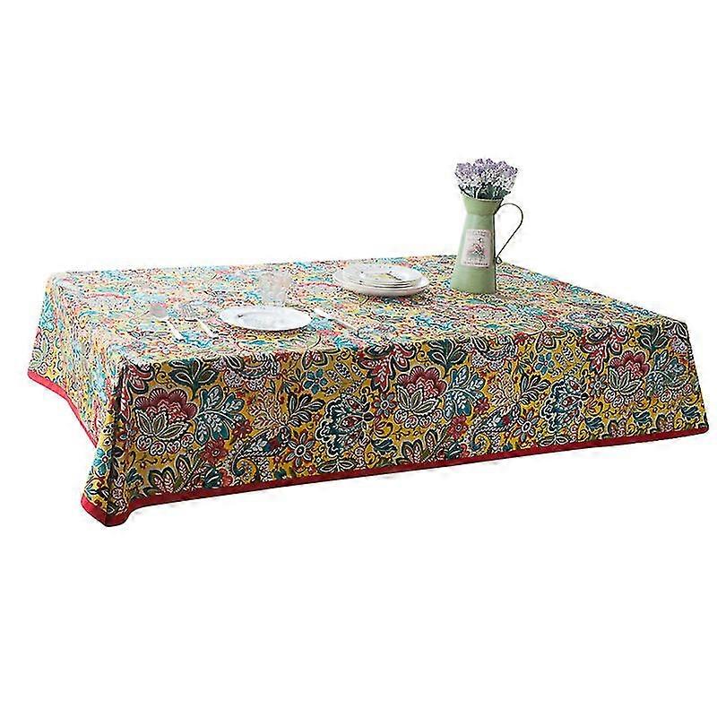 Digital Print Nappe Pour Table Tapete Nordic Retro Canvas Couverture de Table Couverture pique-nique Couverture