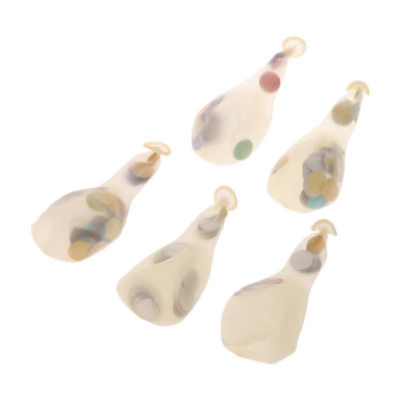 5 Pcs Qualidade Multicolor Confete Balões 12 polegadas Látex Festa Decoração de Casamento