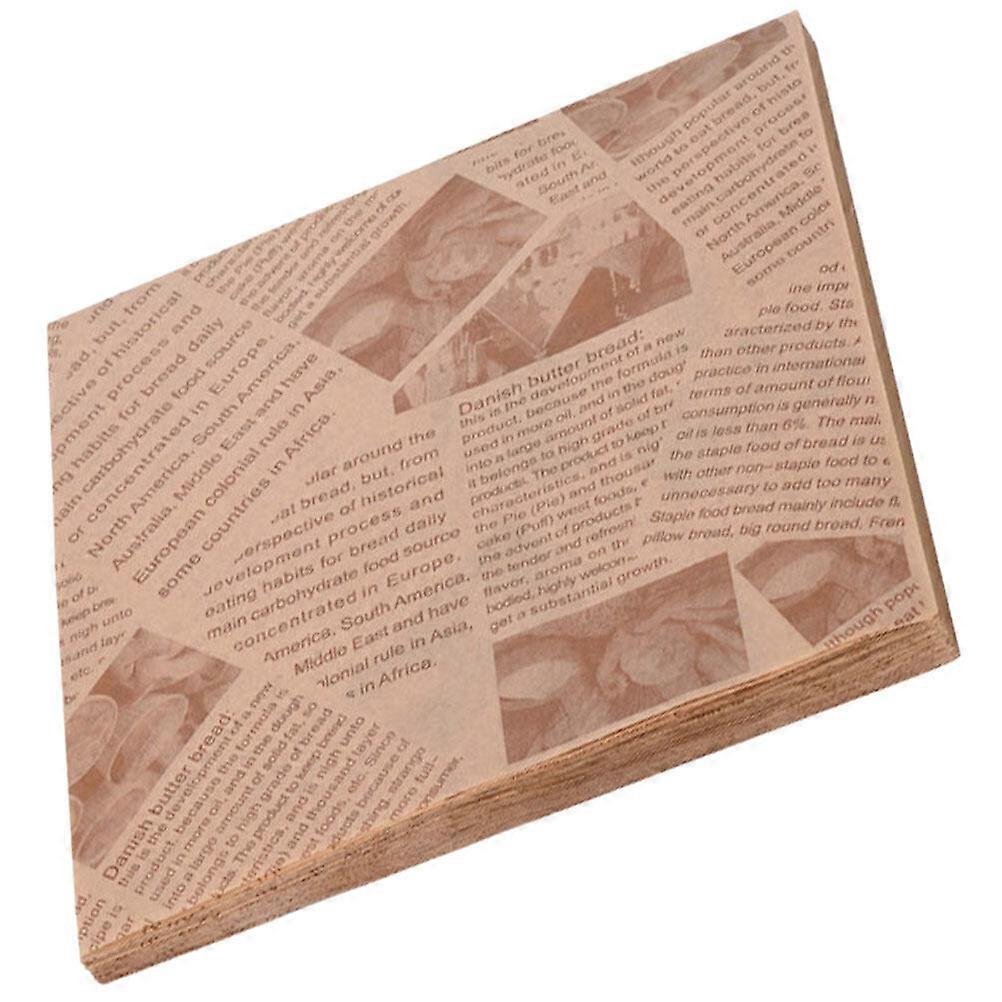100pcs Sandwich Paper Liners Baking Tray Paper Sheets Baking Paper Sheets