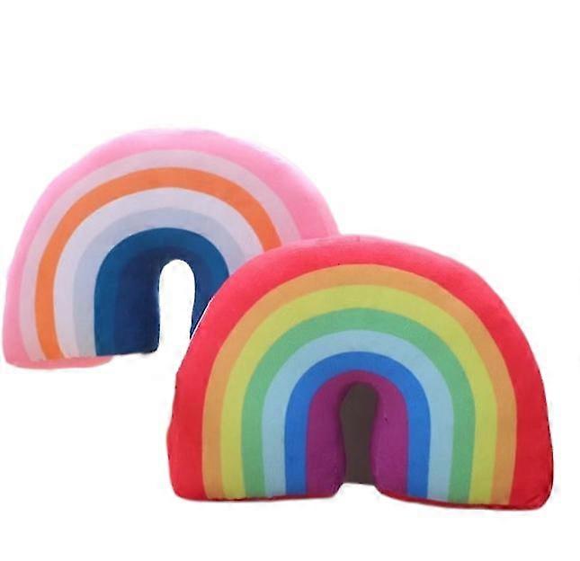Kids Rainbow U Shape Pillow Neck Cushion Head Support Child Sleeping Plush