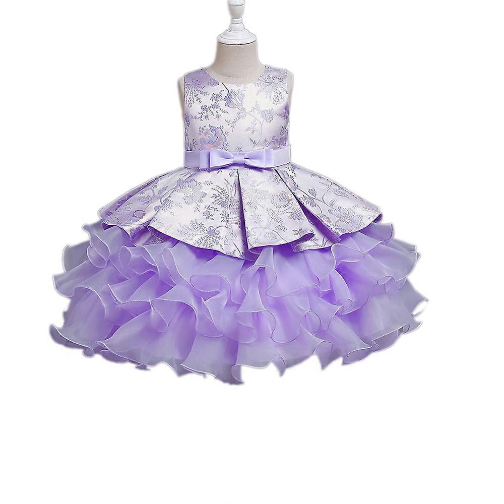 Çiçek Kız Elbiseleri Yeni yürümeye başlayan çocuk prenses gelinlik elbisesi