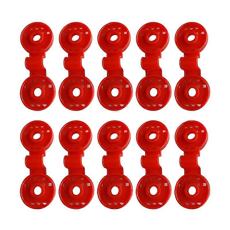 10Pcs Sunshade Net Clip Double Fasten Reusable Anti-fall Anti-aging Round Garden Tools Plastic Anti-bard Net Fence Netting Fixed Buckle for Outdoor Qi