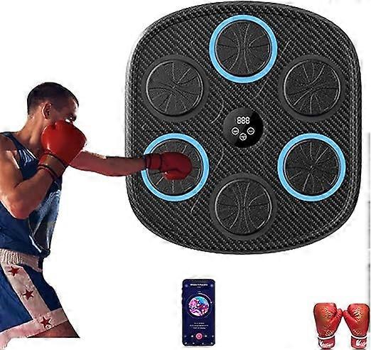 Music Boxing Machine, Bluetooth Music Boxing Machine Boxing Machine Wall Mounted Music Countable and Adjustable Music Boxing Machine Set with Adult Gl