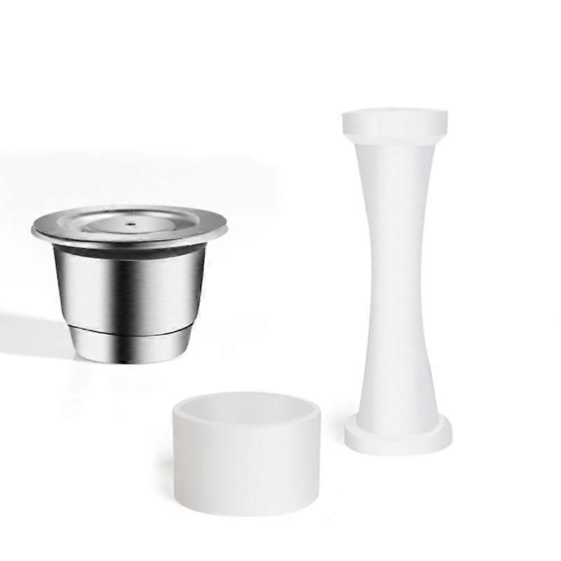 for Nespresso Reutilisable Refillable Capsule Crema Espresso Reusable New Refillable Powder Filler Compactor