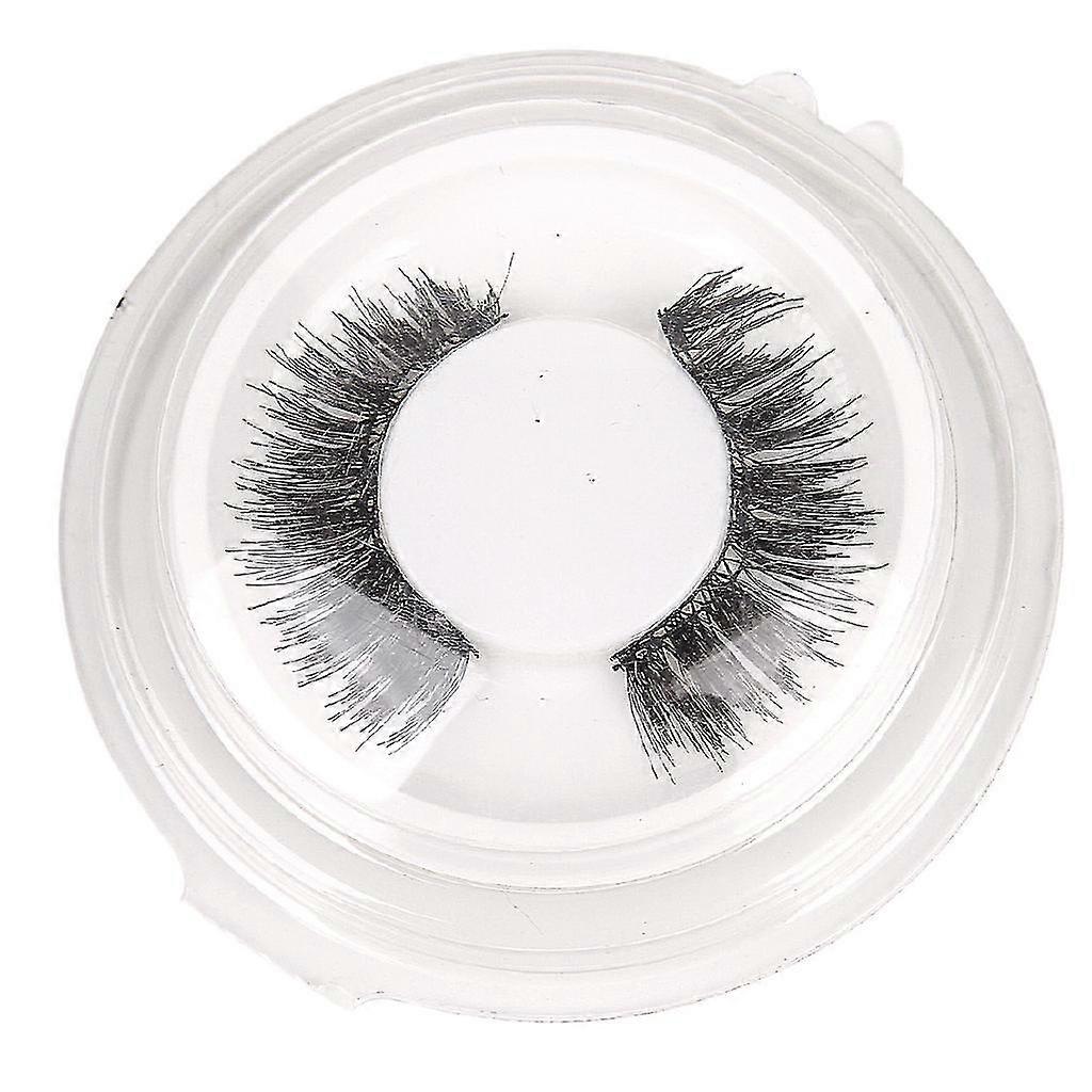[sd] 4pcs Set 3 Magnets Magnetic False Eyelashes / 6d Handmade [no Glue] Reusable Soft