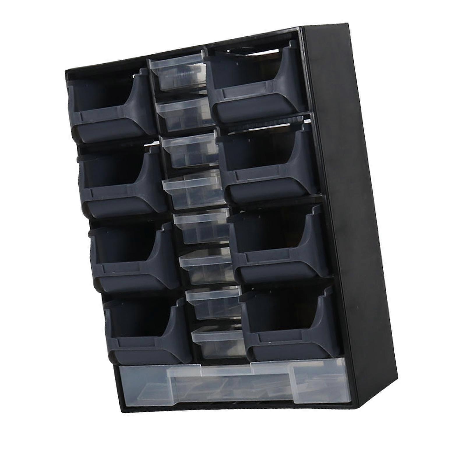 מארגן חלקי חומרה הרכבה על קיר קשיח לברגים ברגים אומים פריטים קטנים שחור