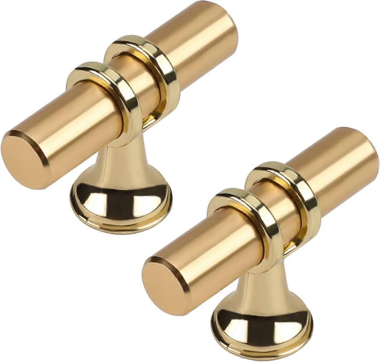 10 Pack Gold Cabinet Knobs, Brushed Brass Cabinet Knobs Kitchen Cabinet Knobs Champagne Gold Pull Kitchen Hardware, Sing