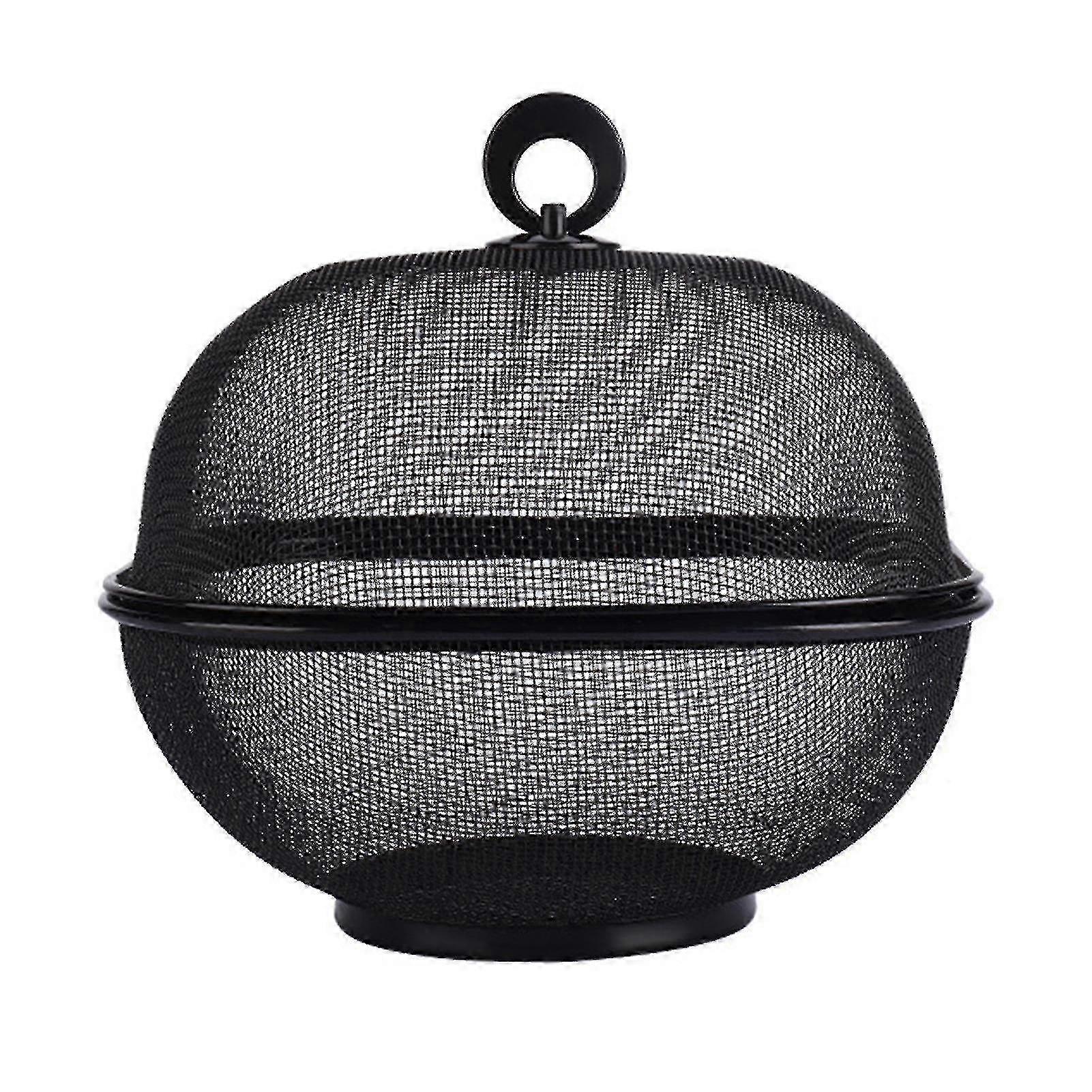 Mesh Fruit Basket With Lid Food Grade Large Capacity Multifunctional Fast Draining Prevent Fly Stainless Steel Kitchen Drain