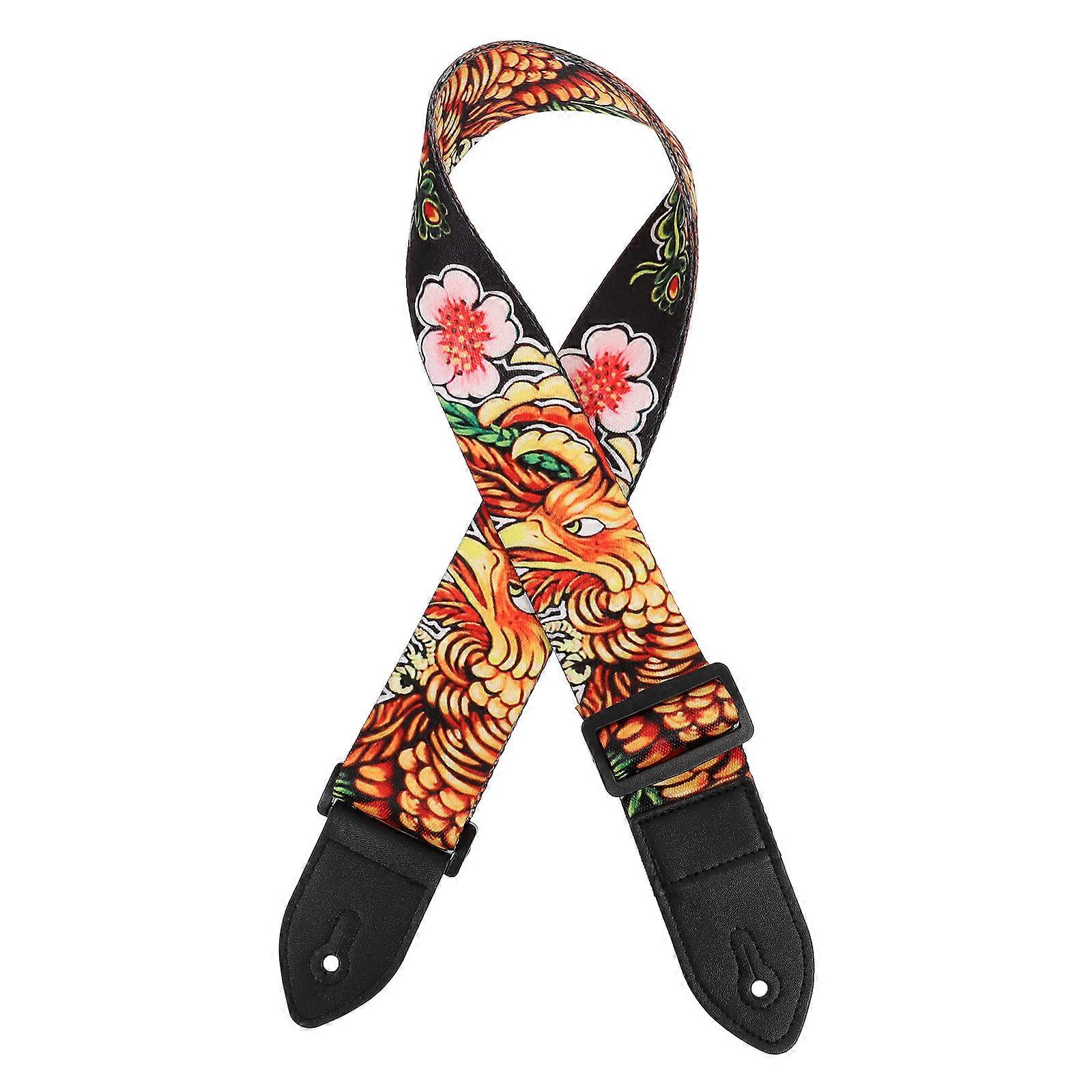 1Pc Creative Guitar Strap Practical Acoustic Guitar Strap Cool Bass Belt (Assorted Color)