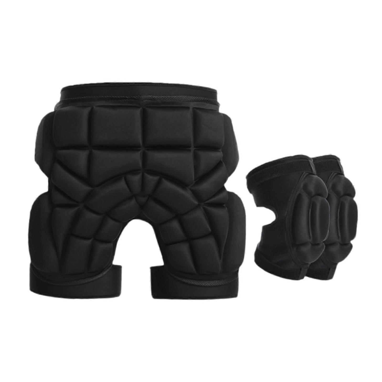 מכנסיים קצרים מרופדים EVA ילדים כרית הגנה על הירך לסקי ספורט סנובורד גודל XXS