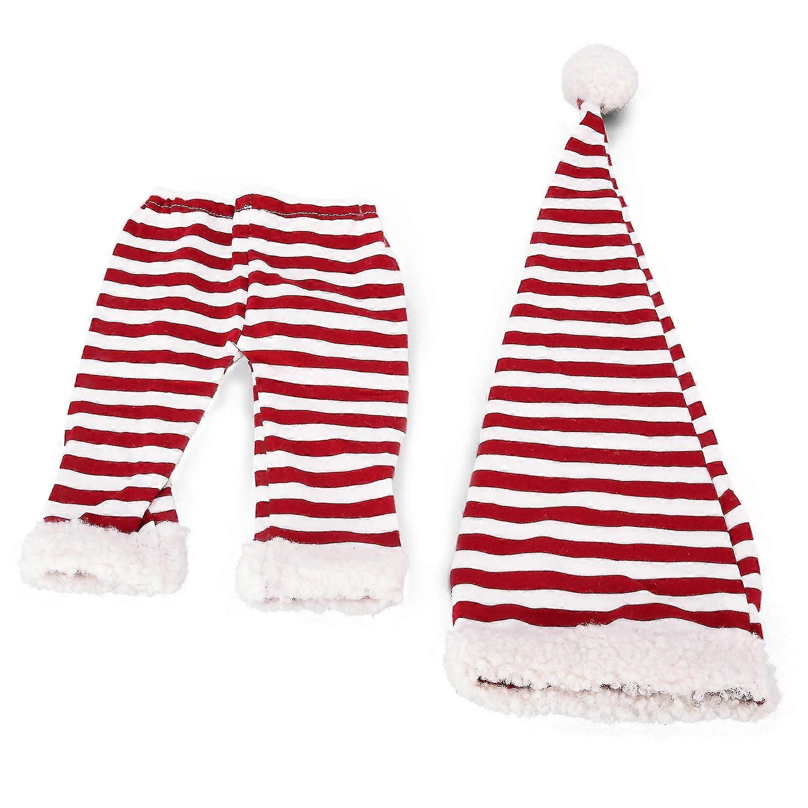 Red & White Striped Hat & Shorts for  Photos