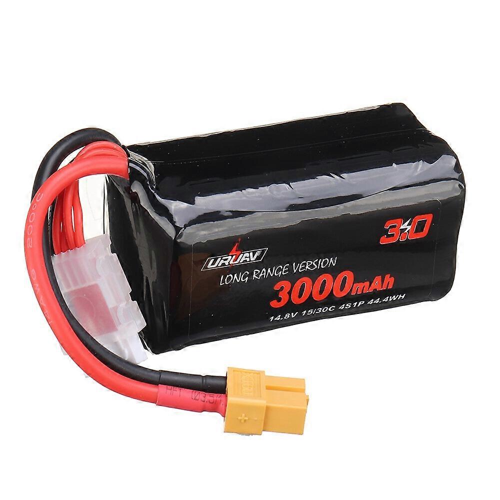 URUAV VTC6 18650 4S 14.8V 3000mAh 15/30C 4S1P LR Li-ion LionPack Battery XT60 Plug for GEPRC Crocodi