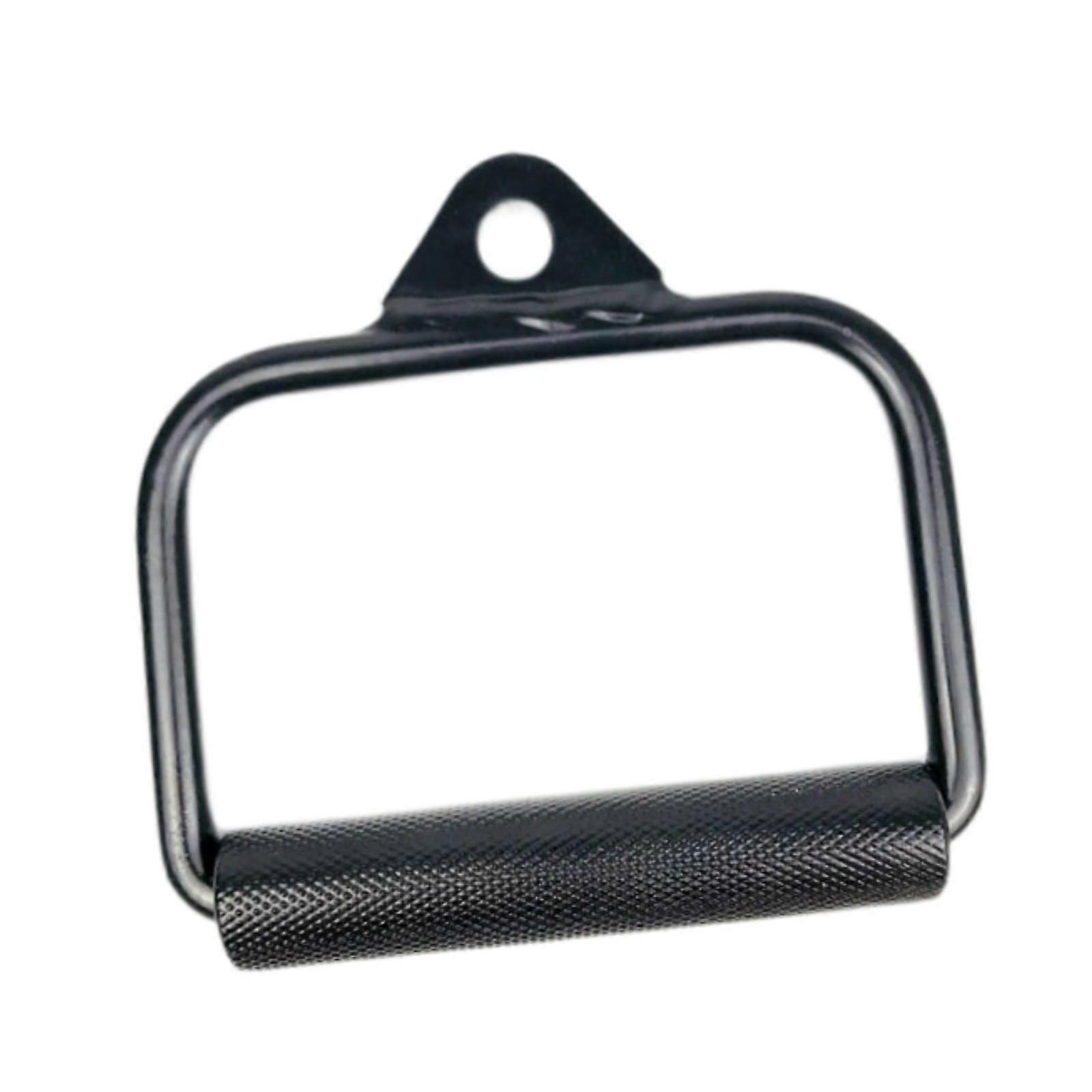 Poignée de rangée D Poids en acier Entraînement AntiSlip Poignée en caoutchouc Gym Câble Attaches