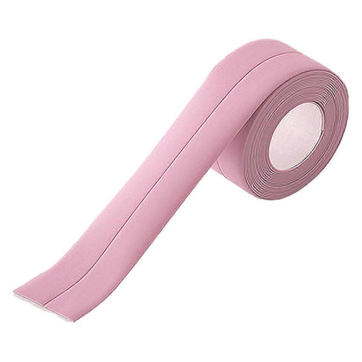 Pink Caulk Strip PVC Self Adhesive Sealing Tape Decorative Sealant Trim Waterproof Edge Protector