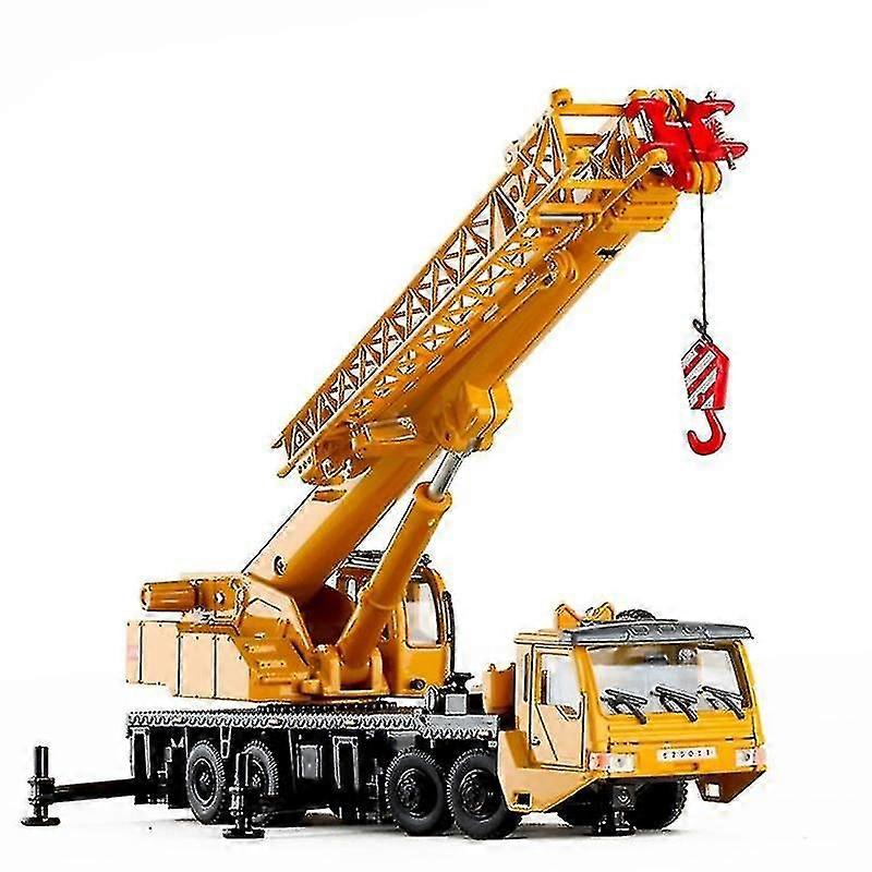 Toy Crane Lifter 360 Degress Rotate Work Platform Crane With 4 Front Wheel Steering Engineering Car