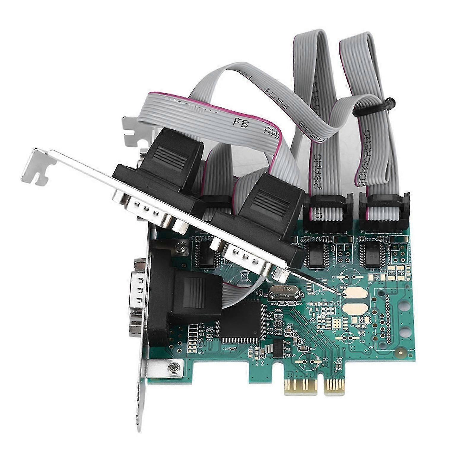 Pci-e To Rs232 4 Port Serial Port Converter Pci Express Controller Adapter Expansion Card