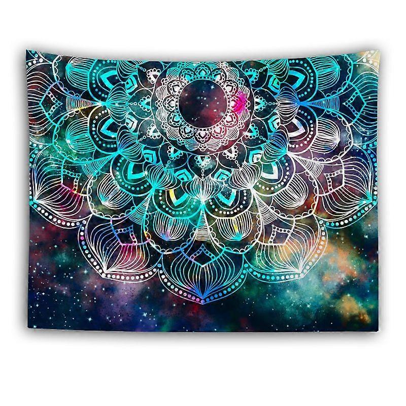 Bohemian Psychedelic Peacock Mandala Wall Tapestry fast