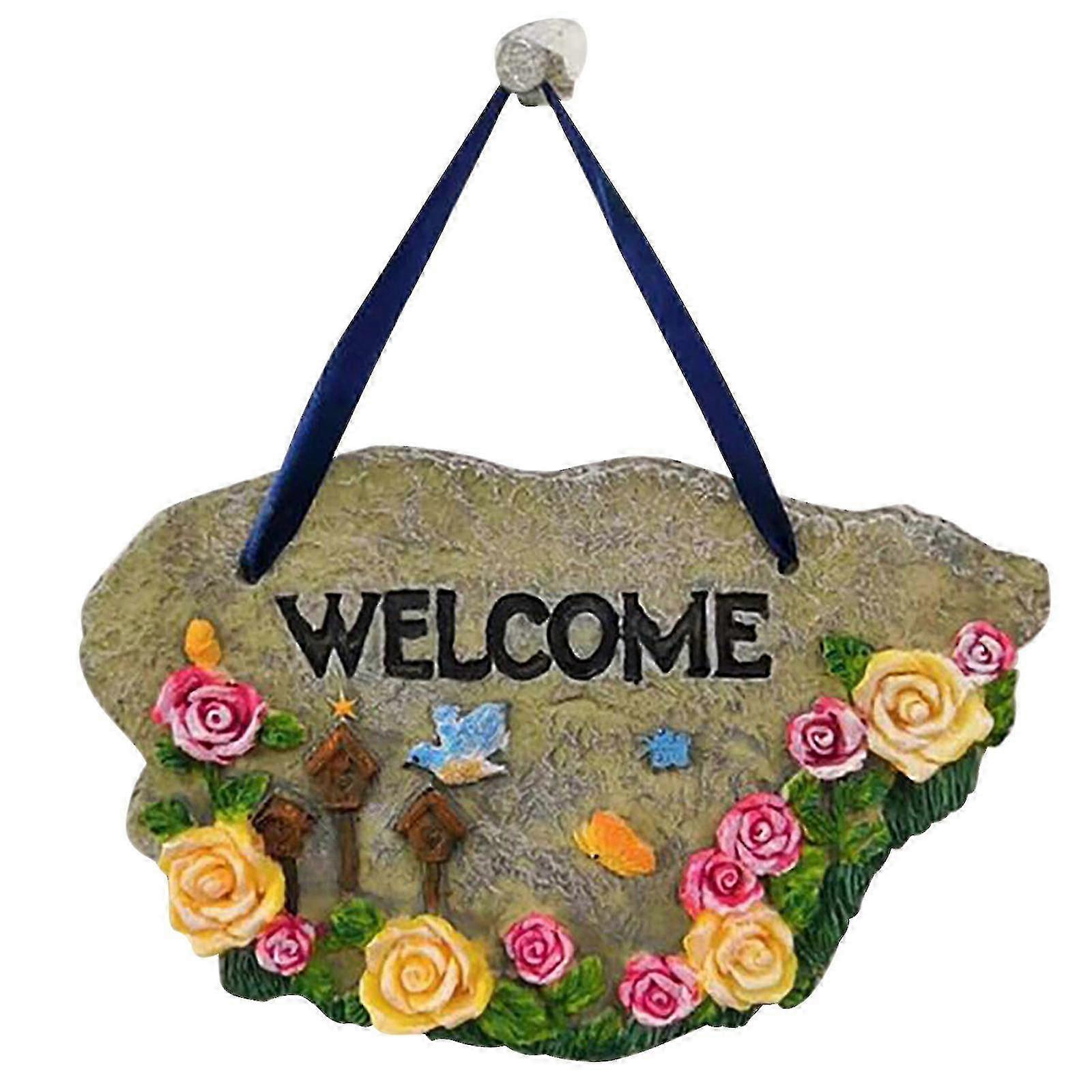 Creative Simulation Animal Welcome Sign for Garden Courtyard Decoration