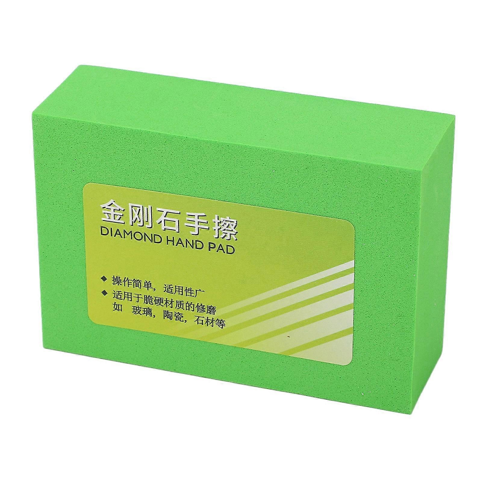 Diamond Polishing Pad 400 Grits Hand Sanding Block Sponge Tool for Stone Tile Glass