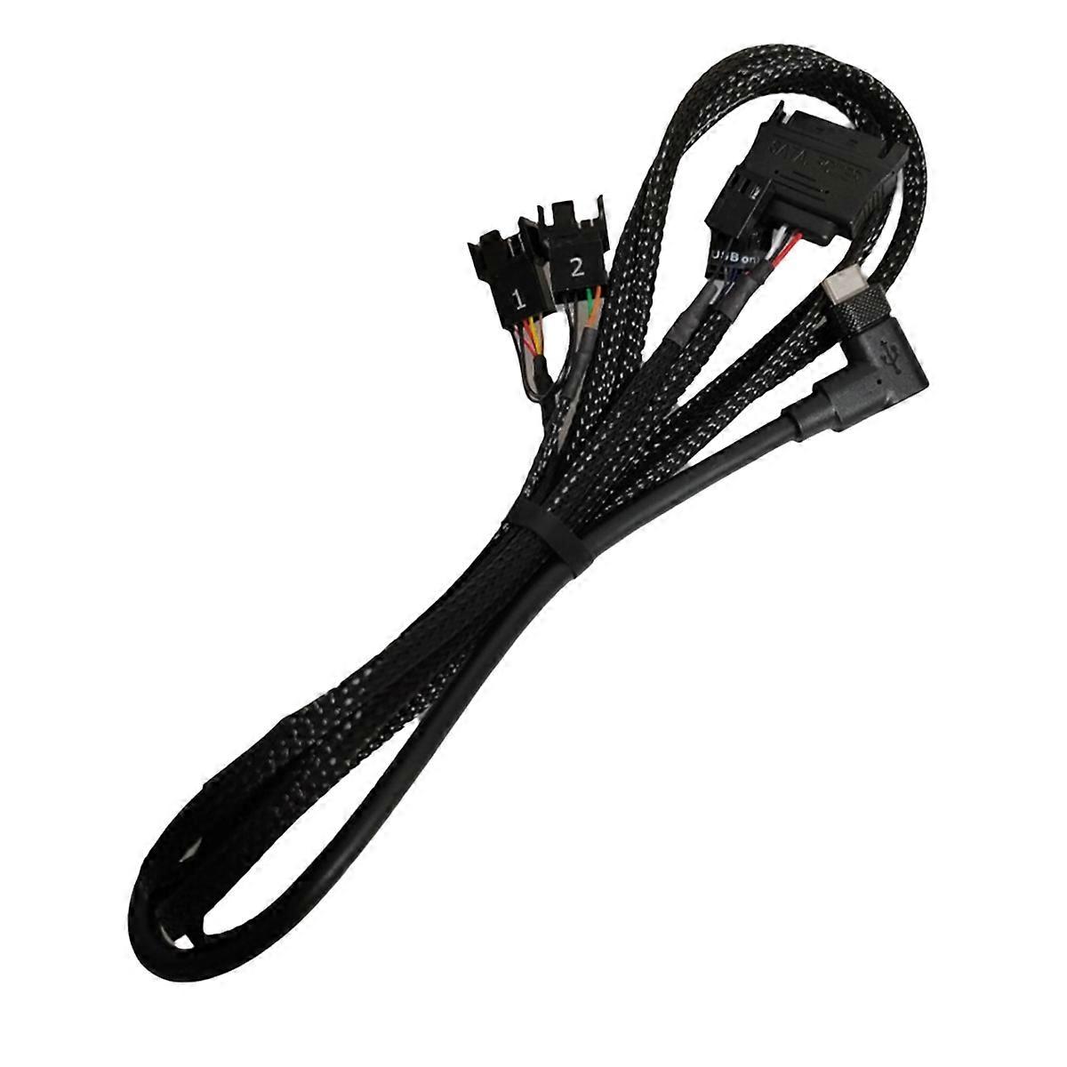 For ICUE H100i CPU Cooler Water Cooled Cooling Radiator O-USB C Power Supply Adapter Cable 2 Fan Ty