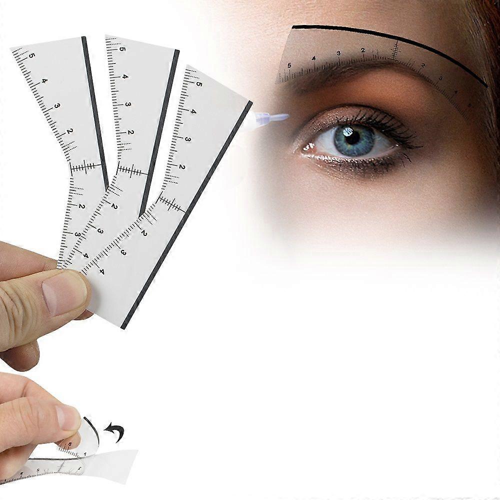 V-Shape Brow Stencil Adhesive Sticker - Easy-to-Use Eyebrow Template Ruler for Perfect Brows & Microblading Eyebrow Shaping Makeup Tools
