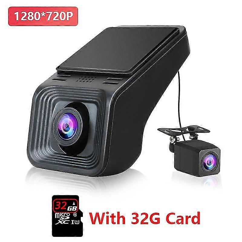 170 Hd Dash Cam Car Radio Usb Dvr Front And Rear Automatic Recording Camera Auto Video Recorder Dual Lens Camcorde