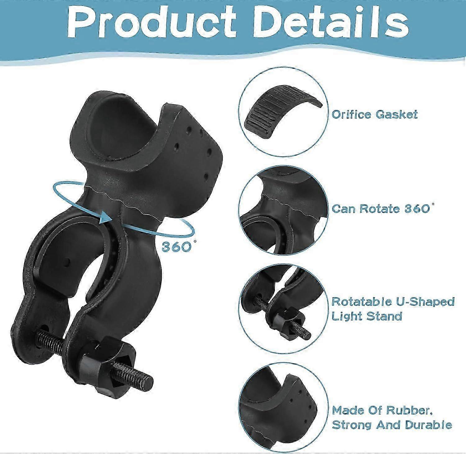 2pcs Black Cane Holder for Universal Crutches, Stick Bracket Accessories for