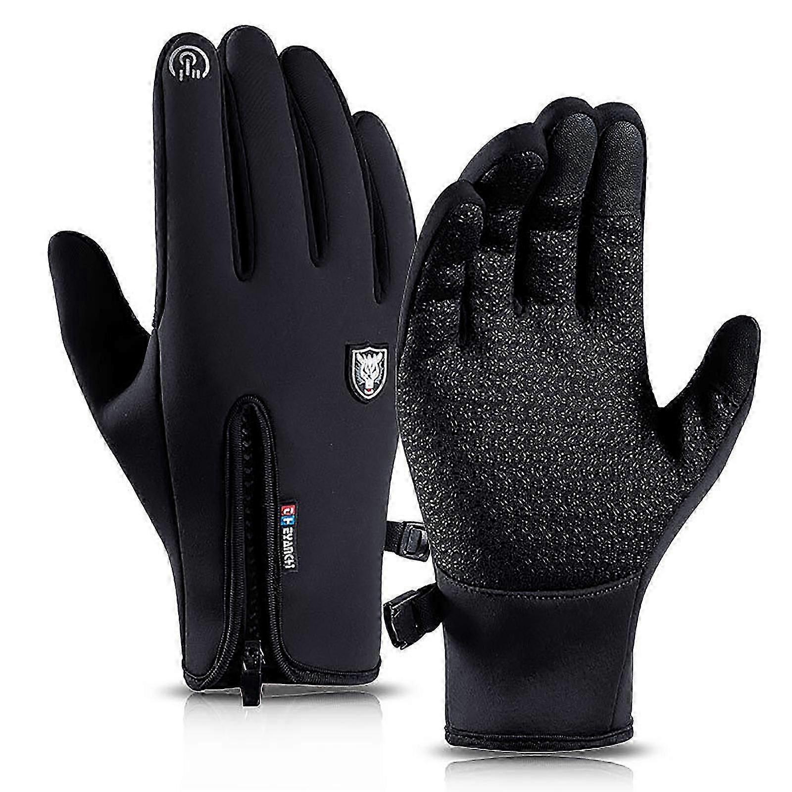 Full Finger Gloves Thermal Touchscreen Sports Driving Winter Anti-slip Outdoor Windproof And Waterproof Running Golves
