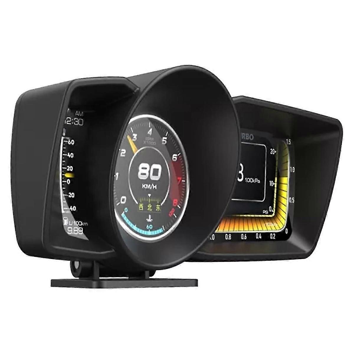 Ap-7 Hud Head-up Display Obd Gps Dual System Driving Computer Lcd Computer Speedometer Universal
