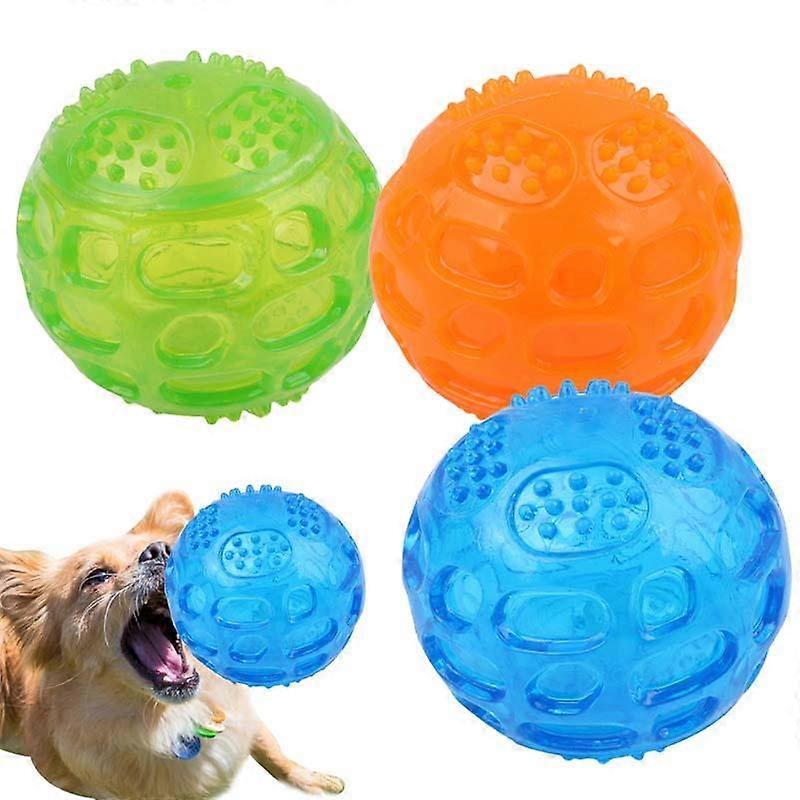1pcs Puppy Chew Toy Waterproof Squeak Sound Bite Resistant Teeth Balls For Dogs
