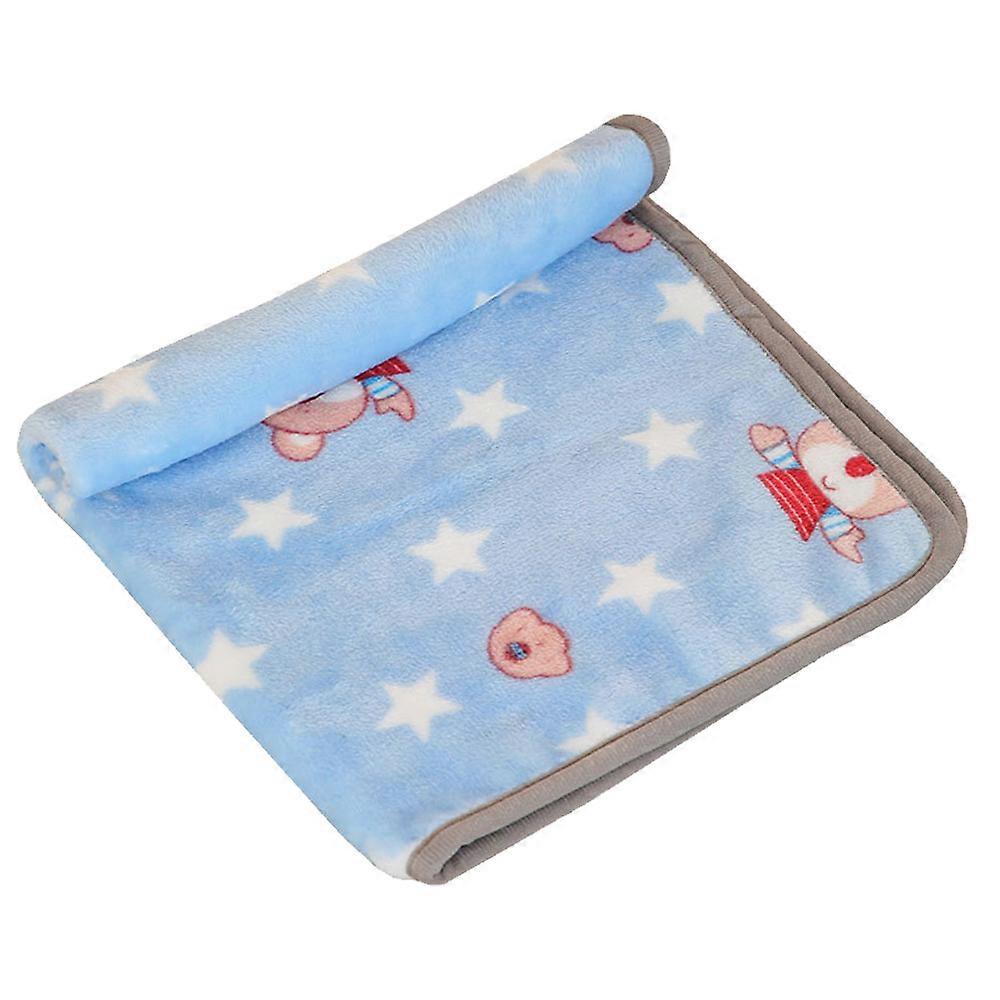 Pet Sleep Mat For Cozy Naps, Thick Fleece Blanket With Cute Paw Prints, Multi-Purpose Use For Home And Travel, Easy Care And Durable Construction,