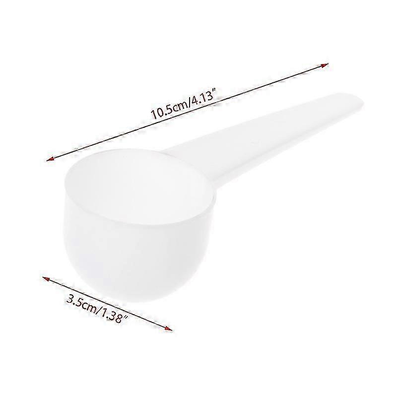 Milk Powder Measuring Spoon White Plastic Refillable Seasoning Scoop