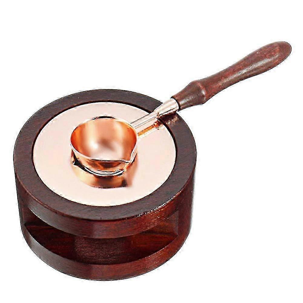 Wax Seal Warmer Wooden Handle Melting Spoon Kit Wax Furnace Tool