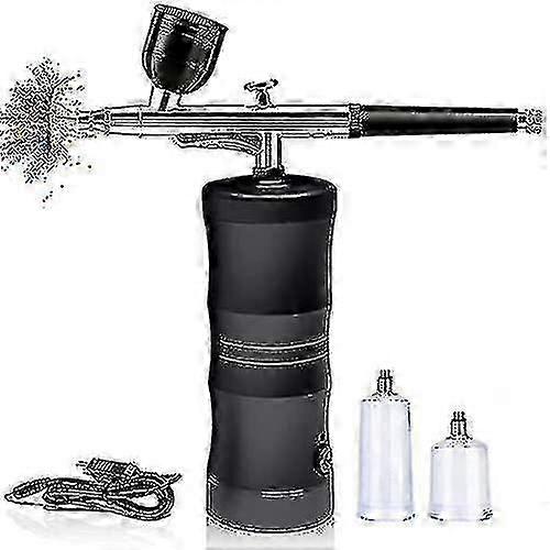 Airbrush Kit With Compressor Portable Mini Air Brush Spray Gun With Compressor Kit-black