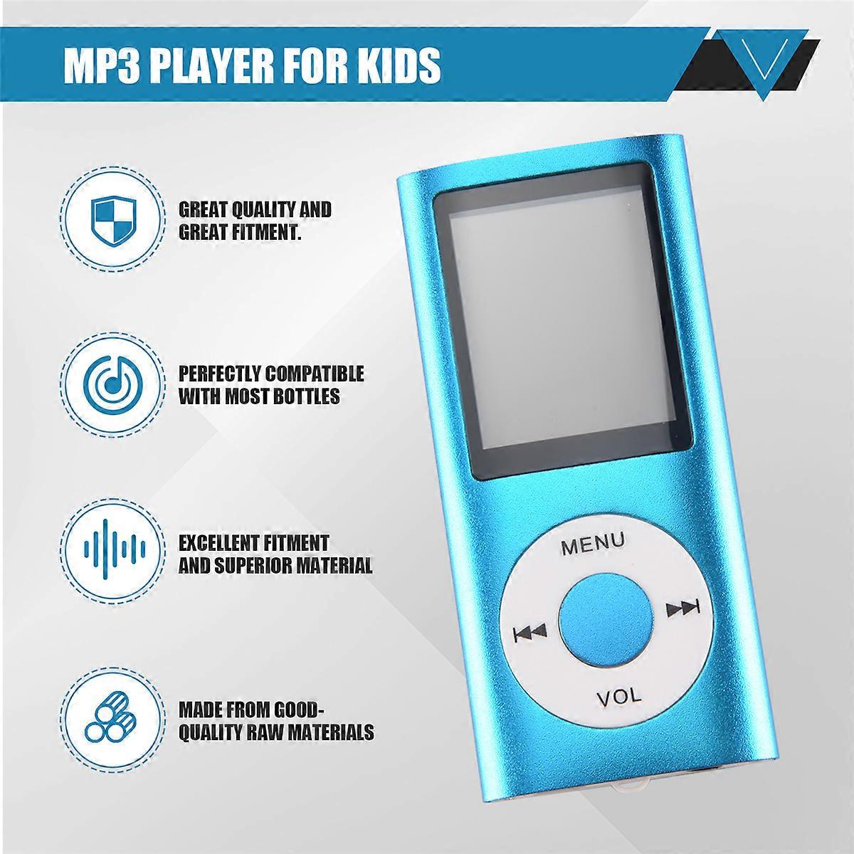 MP3 Player with Bluetooth 5.0, Music Player with 32GB TF Card,(Blue)