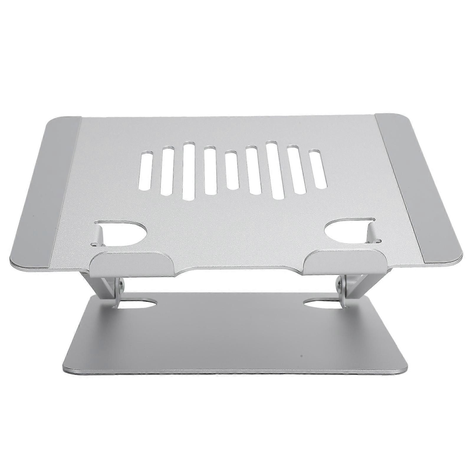 Support pour ordinateur portable pliable pliable stockage portable en alliage d’aluminium argent pour 11-15,6 pouces