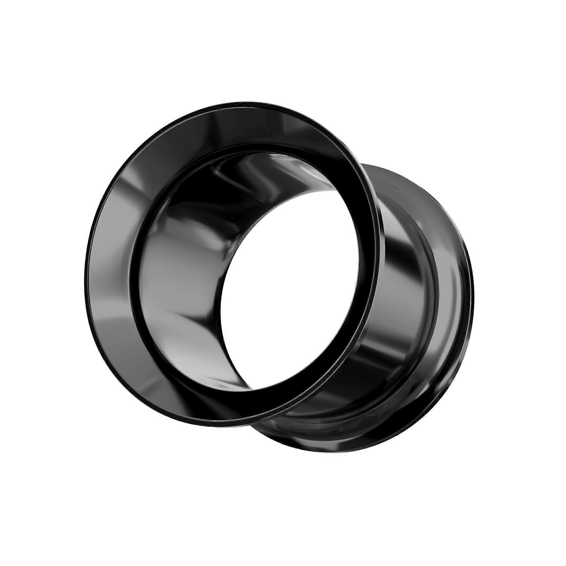 Surgical Steel Blackline Double Flared Ear Tunnel