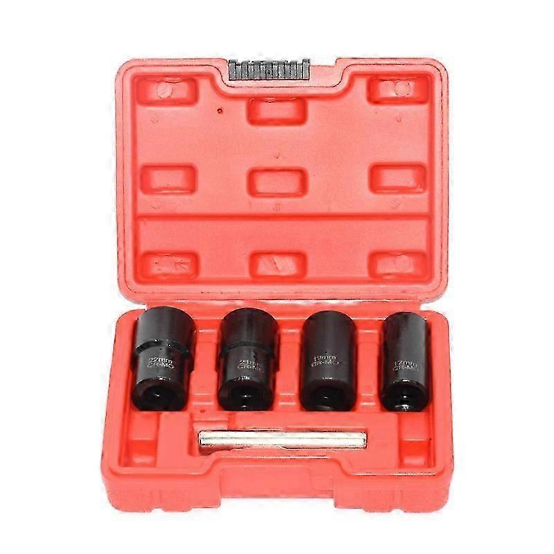 Anti-slip Metric Bolt Lug Nut Extractor Socket Tool 5 Piece