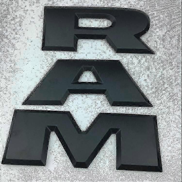 Κατάλληλο για αυτοκόλλητα αυτοκινήτου Dodge Ram με λογότυπο στο πορτμπαγκάζ, Ram 1500 2500 3500, πίσω πορτμπαγκάζ, μεγάλου μεγέθους.