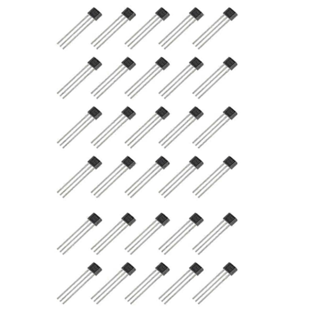 A3144 Hall Effect Sensor 3Pins Magnetic Detector (Pack of 30 Pcs)