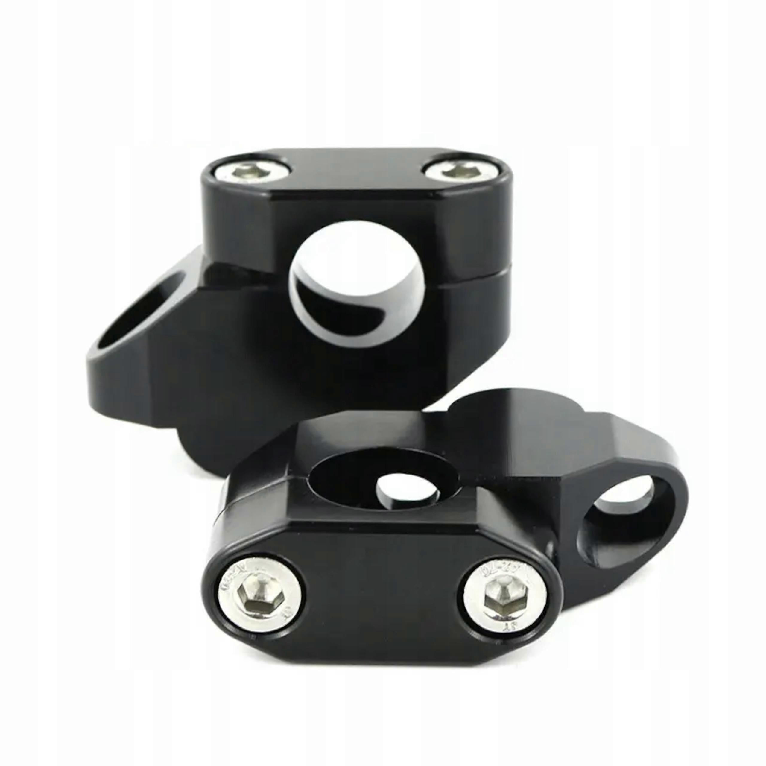 22mm Handlebar Rise With Offset Black