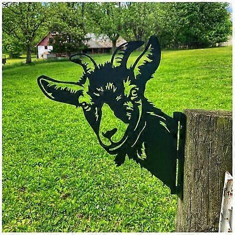 Rusty Iron Goat Garden Decoration