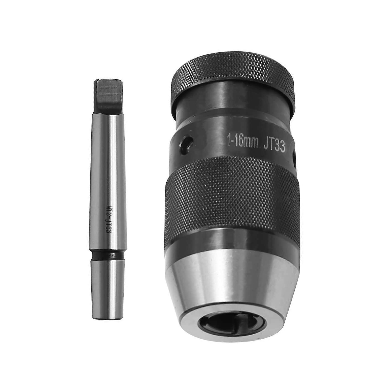 1/32"-5/8" Keyless Heavy Duty Drill Press Chuck for JT33 Mount with MT2-JT33 Arbor, High Precision Tool Accessory