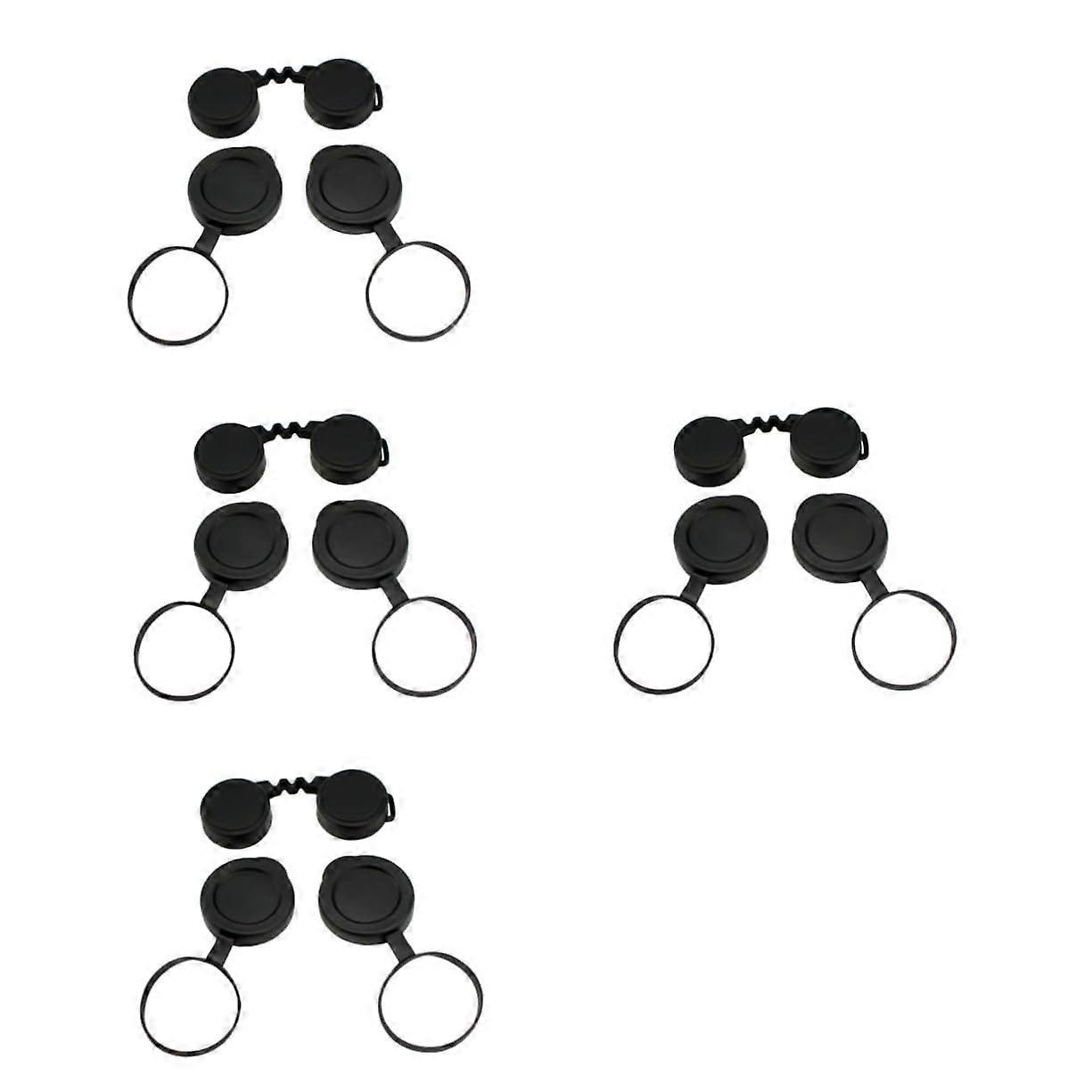 Set of binoculars objective lens covers Rubber objective lens covers for binoculars