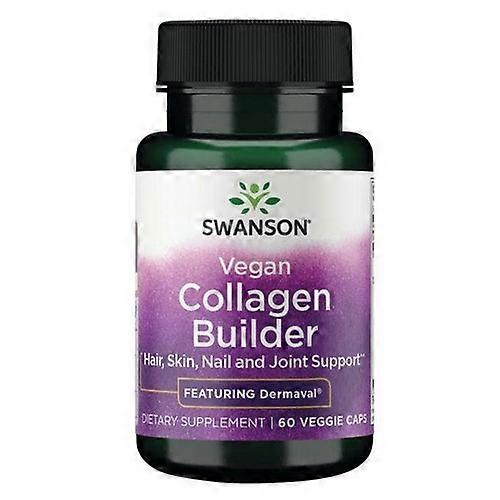 Swanson Vitamins Vegan Collagen Builder Featuring Dermaval, 60 Veg Caps
