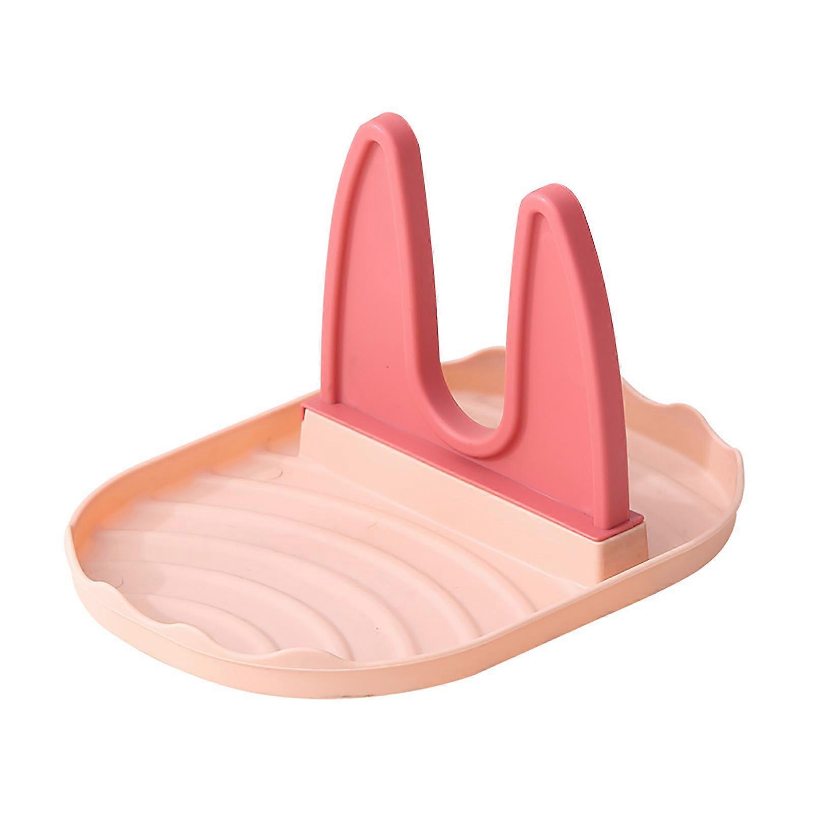 Fork Rest Pan Lid Storage Rack Plastic Cabinet Shelf Lid and Spoon Holder for Kitchen