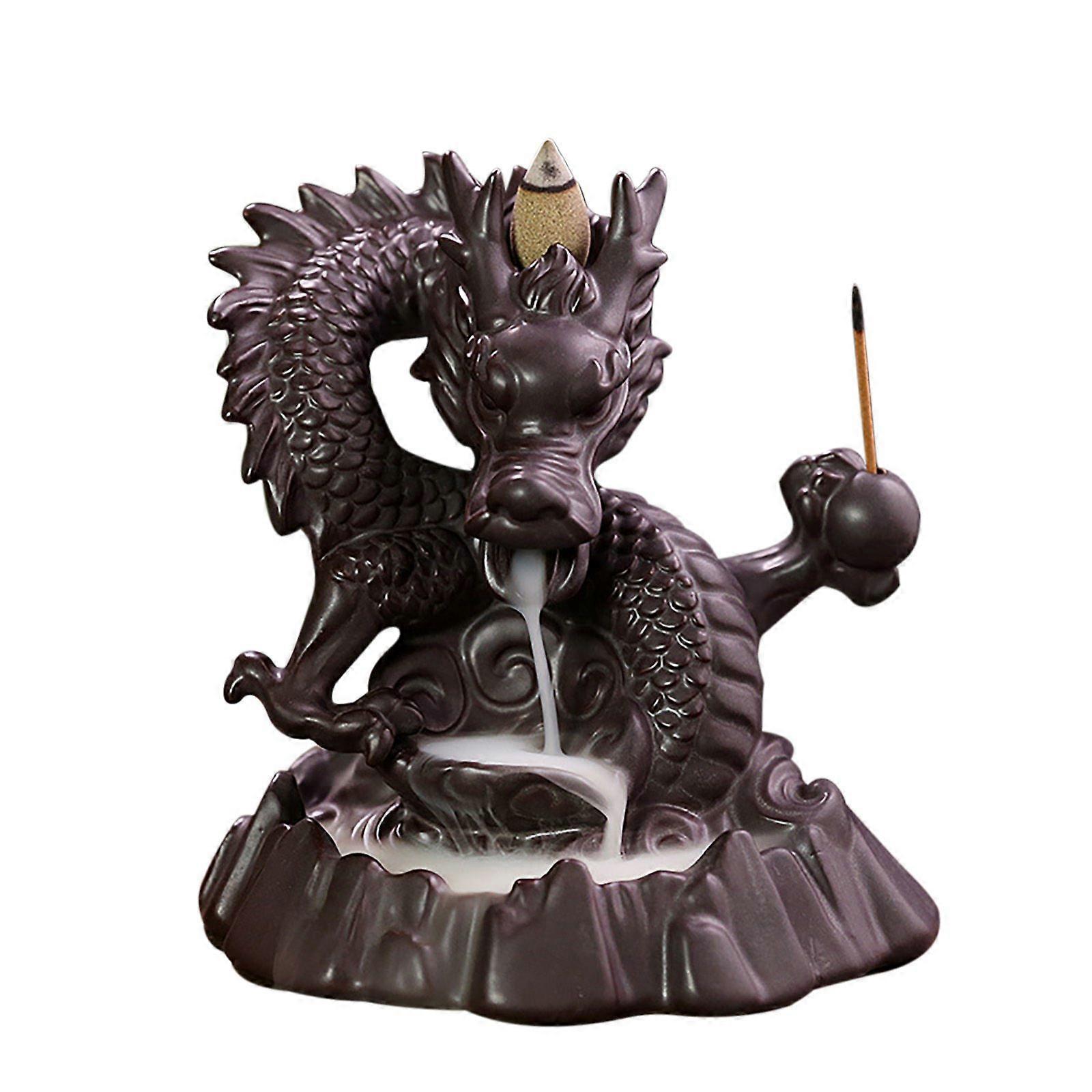 Dragon Backflow Incense Burner - Ceramic Unique Creative For Home Decoration Temple