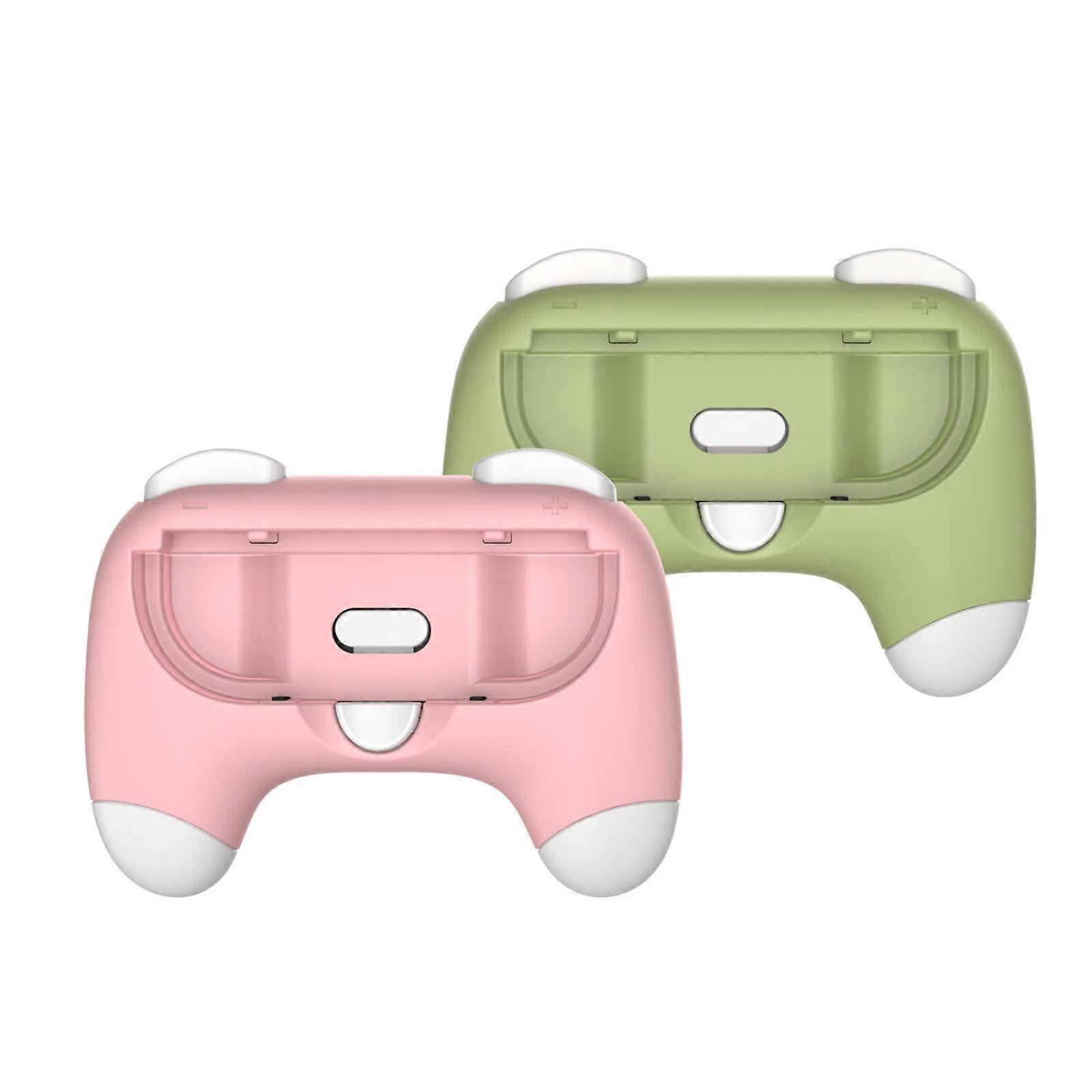 1 Pair Lefr & Right Grip Holder Set for NS2 Multiple Color Providing Comfortable Gaming Experience Pink and green