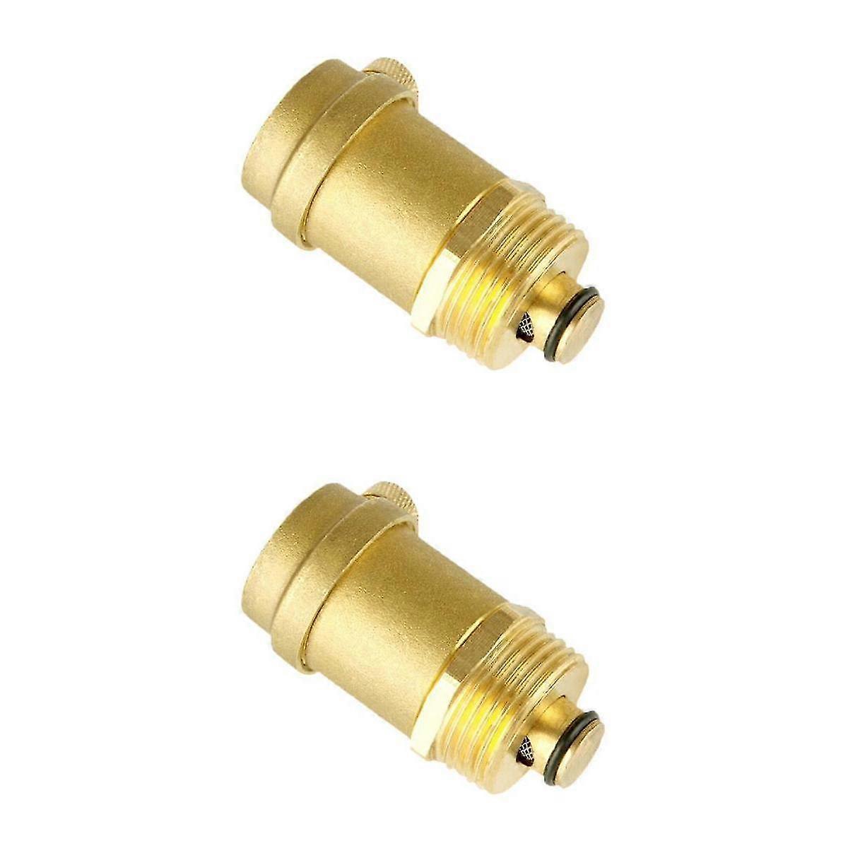 LM 2 Pcs Automatic Float Vent Boiler Vent Valve Brass Air Vents DN20/DN25 ITF